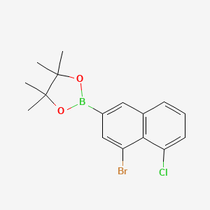 2-(4-Bromo-5-chloronaphthalen-2-yl)-4,4,5,5-tetramethyl-1,3,2-dioxaborolane