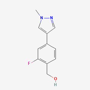 (2-fluoro-4-(1-methyl-1H-pyrazol-4-yl)phenyl)methanol