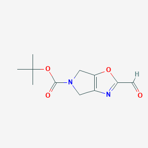 tert-Butyl 2-formyl-4,6-dihydro-5H-pyrrolo[3,4-d]oxazole-5-carboxylate