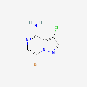 7-Bromo-3-chloropyrazolo[1,5-a]pyrazin-4-amine