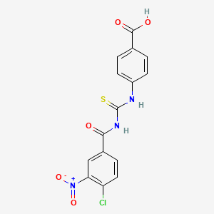 4-[(4-Chloro-3-nitrobenzoyl)carbamothioylamino]benzoic acid