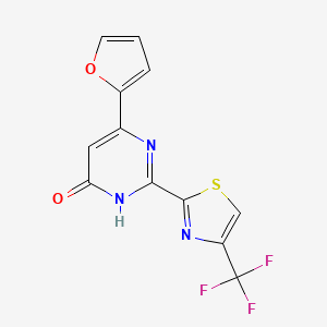 6-(Furan-2-yl)-2-(4-trifluoromethylthiazol-2-yl)pyrimidin-4-ol