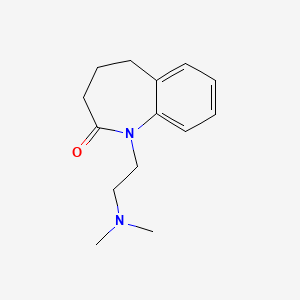 1H-1-Benzazepin-2-one, 2,3,4,5-tetrahydro-1-(2-(dimethylamino)ethyl)-