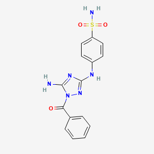 4-[(5-Amino-1-benzoyl-1h-1,2,4-triazol-3-yl)amino]-benzenesulfonamide