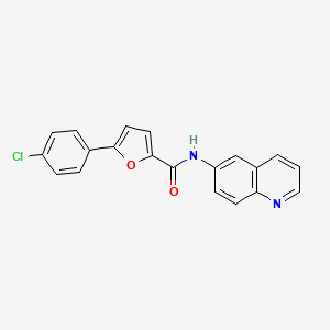 5-(4-chlorophenyl)-N-(quinolin-6-yl)furan-2-carboxamide