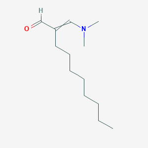 molecular formula C13H25NO B15366968 2-[(Dimethylamino)methylidene]decanal CAS No. 57202-67-2