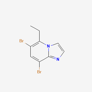 6,8-Dibromo-5-ethylimidazo[1,2-a]pyridine