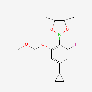 2-(4-Cyclopropyl-2-fluoro-6-(methoxymethoxy)phenyl)-4,4,5,5-tetramethyl-1,3,2-dioxaborolane