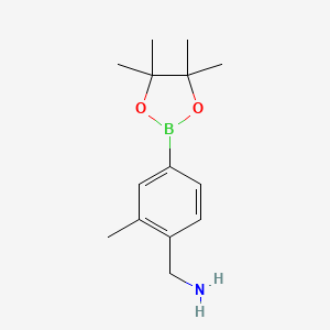 (2-Methyl-4-(4,4,5,5-tetramethyl-1,3,2-dioxaborolan-2-yl)phenyl)methanamine