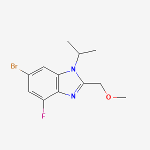 6-Bromo-4-fluoro-1-isopropyl-2-(methoxymethyl)-1H-benzo[d]imidazole