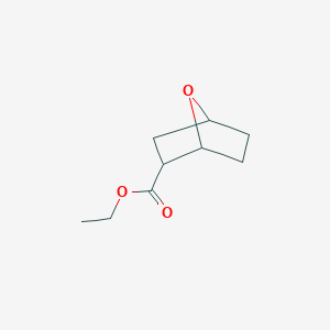 molecular formula C9H14O3 B15367044 Ethyl 7-oxabicyclo[2.2.1]heptane-2-carboxylate CAS No. 91005-42-4