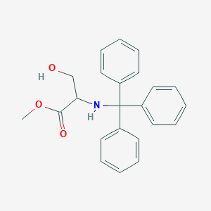 molecular formula C23H23NO3 B153673 (S)-methyl 3-hydroxy-2-(tritylamino)propanoate CAS No. 4465-44-5