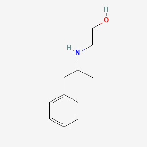 molecular formula C11H17NO B15367374 2-(alpha-Methylphenethyl)aminoethanol CAS No. 63918-85-4