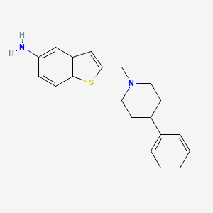 Benzo[b]thiophen-5-amine, 2-[(4-phenyl-1-piperidinyl)methyl]-