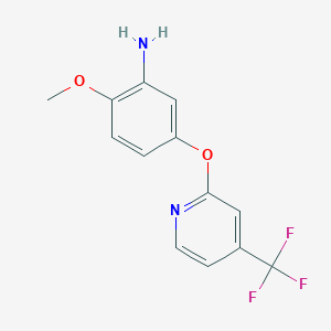 2-Methoxy-5-((4-(trifluoromethyl)pyridin-2-yl)oxy)aniline