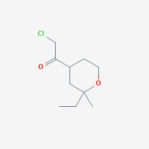 2-Chloro-1-(2-ethyl-2-methyltetrahydro-2H-pyran-4-yl)ethanone