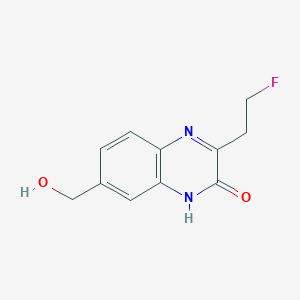 3-(2-Fluoroethyl)-7-(hydroxymethyl)-2(1H)-quinoxalinone