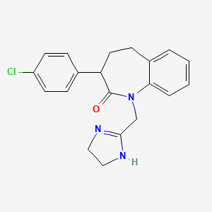 3-(p-Chlorophenyl)-1-(2-imidazolin-2-yl)methyl-2,3,4,5-tetrahydro-1H-1-benzazepin-2-one