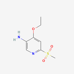 4-Ethoxy-6-(methylsulfonyl)-3-pyridinamine