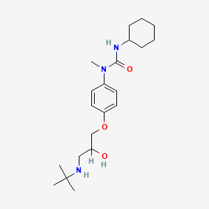 N'-Cyclohexyl-N-(4-(3-((1,1-dimethylethyl)amino)-2-hydroxypropoxy)phenyl)-N-methylurea