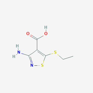 3-Amino-5-(ethylsulfanyl)-1,2-thiazole-4-carboxylic acid