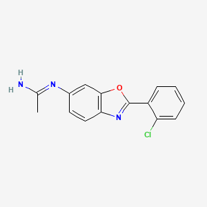 n-[2-(2-Chlorophenyl)benzoxazol-6-yl]acetamidine