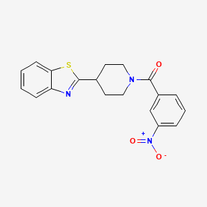 [4-(1,3-Benzothiazol-2-yl)piperidin-1-yl](3-nitrophenyl)methanone