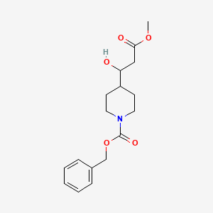 Benzyl 4-(1-hydroxy-3-methoxy-3-oxopropyl)piperidine-1-carboxylate