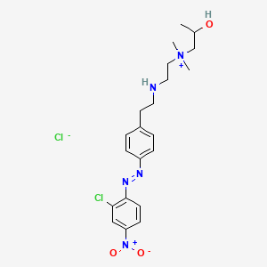 2-[2-[4-[(2-Chloro-4-nitrophenyl)diazenyl]phenyl]ethylamino]ethyl-(2-hydroxypropyl)-dimethylazanium;chloride