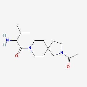 1-(2-Acetyl-2,8-diazaspiro[4.5]decan-8-yl)-2-amino-3-methylbutan-1-one