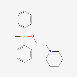 Piperidine, 1-(2-((diphenylmethylsilyl)oxy)ethyl)-