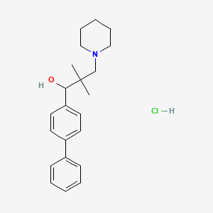 alpha-(4-Biphenylyl)-beta,beta-dimethyl-1-piperidinepropanol hydrochloride