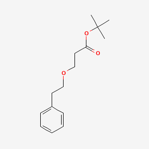 molecular formula C15H22O3 B15368160 Tert-butyl 3-(2-phenylethoxy)propanoate CAS No. 133803-49-3