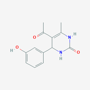 molecular formula C13H14N2O3 B15368243 5-acetyl-4-(3-hydroxyphenyl)-6-methyl-3,4-dihydro-2(1H)-pyrimidinone 