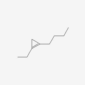 molecular formula C9H16 B15368251 1-Butyl-2-ethylcyclopropene CAS No. 50915-91-8