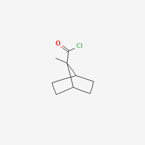 molecular formula C9H13ClO B15368304 7-Methylbicyclo[2.2.1]heptane-7-carbonyl chloride CAS No. 69855-36-3