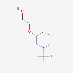 2-((1-(Trifluoromethyl)piperidin-3-yl)oxy)ethanol