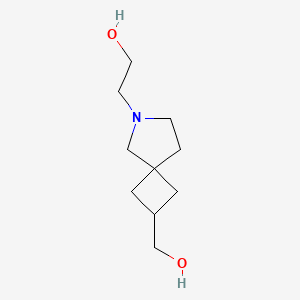 molecular formula C10H19NO2 B15368344 2-(2-(Hydroxymethyl)-6-azaspiro[3.4]octan-6-yl)ethanol 