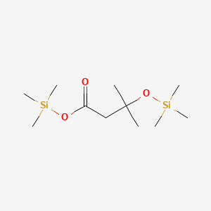 molecular formula C11H26O3Si2 B15368362 3-Trimethylsilyloxyisovaleric acid,trimethylsilyl ester CAS No. 55124-90-8