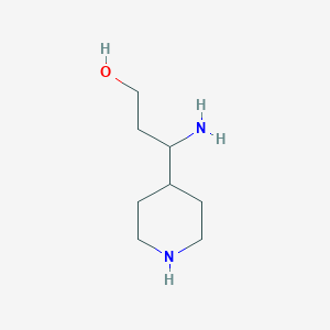 3-Amino-3-(piperidin-4-yl)propan-1-ol