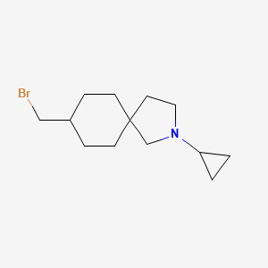 molecular formula C13H22BrN B15368401 8-(Bromomethyl)-2-cyclopropyl-2-azaspiro[4.5]decane 