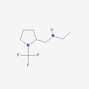 molecular formula C8H15F3N2 B15368431 N-((1-(trifluoromethyl)pyrrolidin-2-yl)methyl)ethanamine 