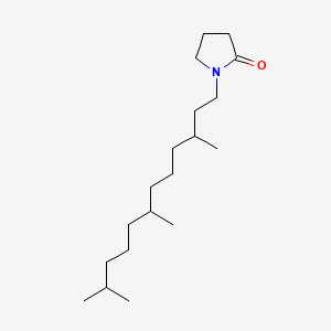 molecular formula C19H37NO B15368461 2-Pyrrolidinone, 1-(3,7,11-trimethyldodecyl)- CAS No. 63913-37-1