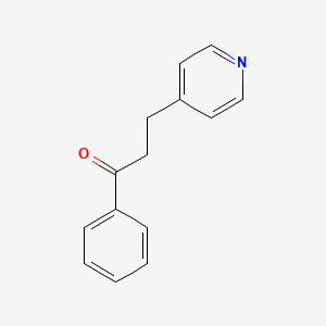 molecular formula C14H13NO B15368532 1-Phenyl-3-pyridin-4-ylpropan-1-one CAS No. 36939-02-3