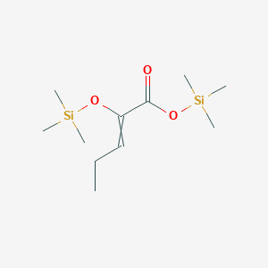 2-[(Trimethylsilyl)oxy]-2-pentenoic acid trimethylsilyl ester