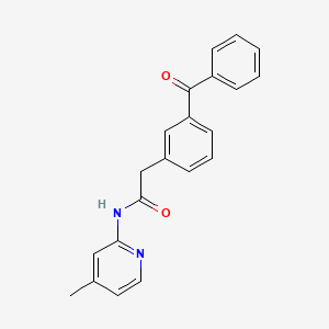 2-(Benzoylphenyl)-N-(4-methyl-2-pyridyl)acetamide