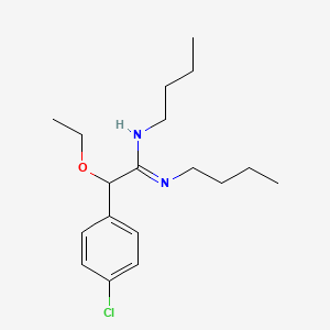 2-(p-Chlorophenyl)-N,N'-dibutyl-2-ethoxyacetamidine