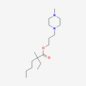 molecular formula C17H34N2O2 B15368592 3-(4-methylpiperazin-1-yl)propyl 2-ethyl-2-methylhexanoate 