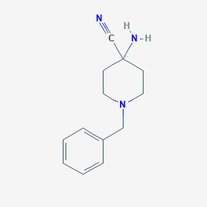 molecular formula C13H17N3 B153687 4-氨基-1-苄基哌啶-4-腈 CAS No. 136624-42-5