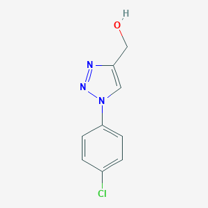 molecular formula C9H8ClN3O B153690 [1-(4-氯苯基)-1H-1,2,3-三唑-4-基]甲醇 CAS No. 133902-66-6